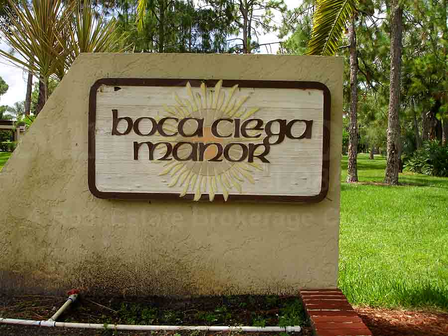 Boca Ciega Manor Signage
